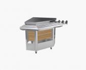 ПРИЛАВОК НЕЙТРАЛЬНЫЙ KAYMAN ПНВШ-90-01-МХ ВНЕШНИЙ УГЛОВОЙ ДЕР. ЯПОНСКИЙ ДУБ