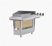 ПРИЛАВОК НЕЙТРАЛЬНЫЙ KAYMAN ПНВШ-90-01-МХ ВНЕШНИЙ УГЛОВОЙ ДЕР. КЛЕН