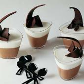 Набор емкостей для десерта 175мл d85мм h65мм, 100шт., пластик, цвет черный PMO07.02