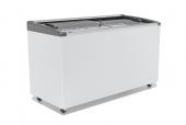 ЛАРЬ МОРОЗИЛЬНЫЙ GELLAR FG 500 E ГНУТОЕ СТЕКЛО, АЛЮМИНИЙ, СЕРЫЙ (ПРОПАН)
