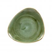 Тарелка мелкая треугольная 19,2см, без борта, Stonecast, цвет Samphire Green