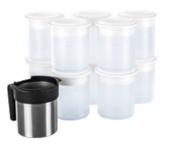 КОМПЛЕКТ СТАКАНОВ 10 ШТ. + ЗАЩИТНЫЙ СТАКАН 1 ШТ. Д/АППАРАТА PACOJET 32562