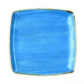 Тарелка мелкая квадратная 26,8см, без борта, Stonecast, цвет Cornflower Blue SCFSDS101