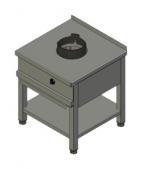 ПЛИТА ГАЗОВАЯ ВУЛКАН-HEIDEBRENNER KSW 01  WOK АРТ.8589