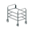 ТЕЛЕЖКА СЕРВИСНАЯ APACH CHEF LINE LWBS805094