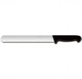Нож для нарезки 25см с волнистой кромкой, черный KB-2266-250S-BK101-MP-MC
