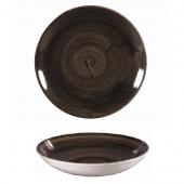 Тарелка глубокая 24,8см 1,13л, без борта, Stonecast Patina, цвет Iron Black