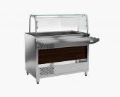 ВИТРИНА ХОЛОДИЛЬНАЯ ОТКРЫТАЯ KAYMAN CORSIA ВХ-1120-О-01-МХ ДЕР. КАШТАН ТЕМНЫЙ