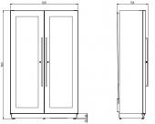 ШКАФ ВИННЫЙ СТАТ. ENOFRIGO MIAMI B/R RF T + 3 DR ЧЕРНЫЙ