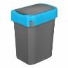 Бак для мусора"SMART BIN" 25л (333x269x457мм), с крышкой"маятник" (синий) 434214817