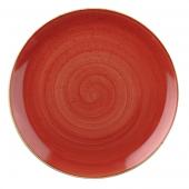 Тарелка мелкая 32,4см, без борта, Stonecast, цвет Berry Red