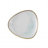 Тарелка мелкая треугольная 22,9см, без борта, Stonecast Accents, цвет Duck Egg Blue