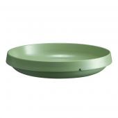 Салатник керамический 4,0л d35см h6,5см, серия Welcome, цвет ярко-зеленый 324018