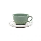 Пара чайная FLAT Shape SAMAMBAIA (чашка 200мл и блюдце 14см) Oxford 136232, AO04-1C01