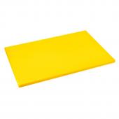 Доска разделочная 500х350мм h18мм, полиэтилен, цвет желтый 422111306
