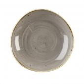 Салатник"Волна" 1,10л d25,3см, без борта, Stonecast, цвет Peppercorn Grey SPGSOGB11