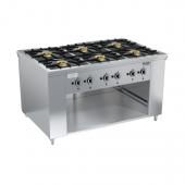 ПЛИТА ГАЗОВАЯ РЕСТОРАННАЯ ВУЛКАН-HEIDEBRENNER ПРГ-IIА-6 MAXI с двухстор. управлением АРТ.8231