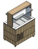 СТОЛ ШВЕД.ПАРОВ.ОСТРОВ. ENOFRIGO DOGE ISOLA BM 1000 СВЕТ.ДУБ