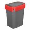 Бак для мусора"SMART BIN" 25л (333x269x457мм), с крышкой"маятник" (красный) 434214804