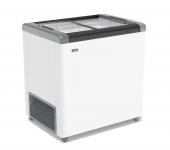 ЛАРЬ МОРОЗИЛЬНЫЙ GELLAR FG 250 С ПРЯМОЕ СТЕКЛО СЕРЫЙ (ПРОПАН)