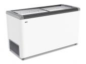 ЛАРЬ МОРОЗИЛЬНЫЙ GELLAR FG 500 С ПРЯМОЕ СТЕКЛО СЕРЫЙ (ПРОПАН)