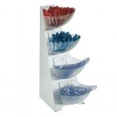 Диспенсер для пакетированных продуктов 19х31х53см, s/s+п/к 11446APS