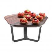 Подставка с подносом для нарезки FORME 31х31см h17,8см, сталь/меламин SM286