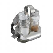 Набор для специй 2 предмета (соль, перец) + салфетница &amp;quot;Спайс&amp;quot;, с крюком 416A