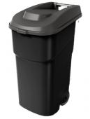 Бак для мусора на колесах 90л 52х42,5х85см (Черный) 434272913