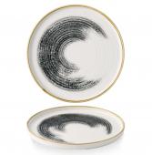 Тарелка мелкая d26см h2см, с прямым бортом, цвет Black, Studio Prints Homespun Accents HABKWP261
