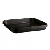 Блюдо керамическое квадратное 7,60л 41,5х41,5см h6,5см, серия Welcome, цвет темно-серый 324113