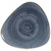 Тарелка мелкая треугольная 31,1см, без борта, Stonecast, цвет Blueberry