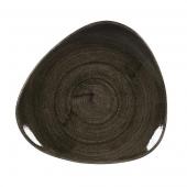 Тарелка мелкая треугольная 19,2см, без борта, Stonecast Patina, цвет Iron Black