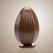 Форма д/шок. 3D "Яйцо фигурное с подставкой" d120мм h185мм, 2 ячейки, 300гр, пластик