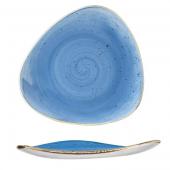 Тарелка мелкая треугольная 19,2см, без борта, Stonecast, цвет Cornflower Blue