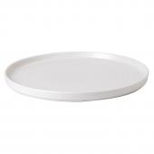 Тарелка мелкая CHEFS Walled d21см h2см, с прямым бортом, Vellum, цвет White полуматовый WHVMWP211