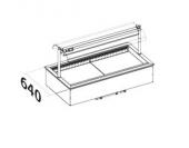 СТЕКЛОПАКЕТ 562х367ММ ДЛЯ СТОЛОВ HICOLD GNG (SNG) 800014