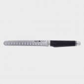 Нож для нарезки "Сантоку" 16см с бороздками, гибкое лезвие, "FK2", ручка карбон 4287.16