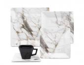 Тарелка суповая квадратная GOLDEN STONE 21X21CM Oxford 092135, GB02-2471