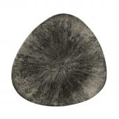 Тарелка мелкая треугольная 26,5см, без борта, цвет Stone Quartz Black, Studio Prints