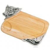 Блюдо сервировочное &amp;quot;Бык&amp;quot; 48x32x2см, дерево с металлом 00801APS