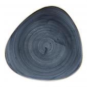 Тарелка мелкая треугольная 26,5см, без борта, Stonecast, цвет Blueberry