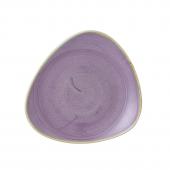 Тарелка мелкая треугольная 22,9см, без борта, Stonecast, цвет Lavender