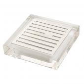 Поддон для настольных диспенсеров 10,8х10,8см h2,5см, нерж.сталь/акрил LD108