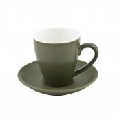 Чашка кофейная высокая 200мл (блюдце 14см), BEVANDE цвет Sage