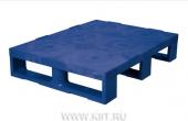 Пластиковый поддон на 3-x полозьях TR 680 800х600х150 мм сплошной, синий