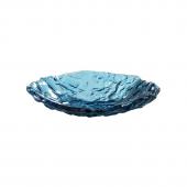 Салатник стеклянный овальный «Море» зеленое 0,25л 23х17см, Mar-Blue