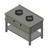 ПЛИТА ГАЗОВАЯ ВУЛКАН-HEIDEBRENNER KSW 02  WOK АРТ.8785