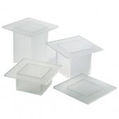 Этажерка универсальная 4х-ярусная 25х25см, пластик COD.309