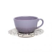 Пара чайная UNNI SHAPE (чашка 200мл и блюдце 14см) Oxford 102957, AY04-5625